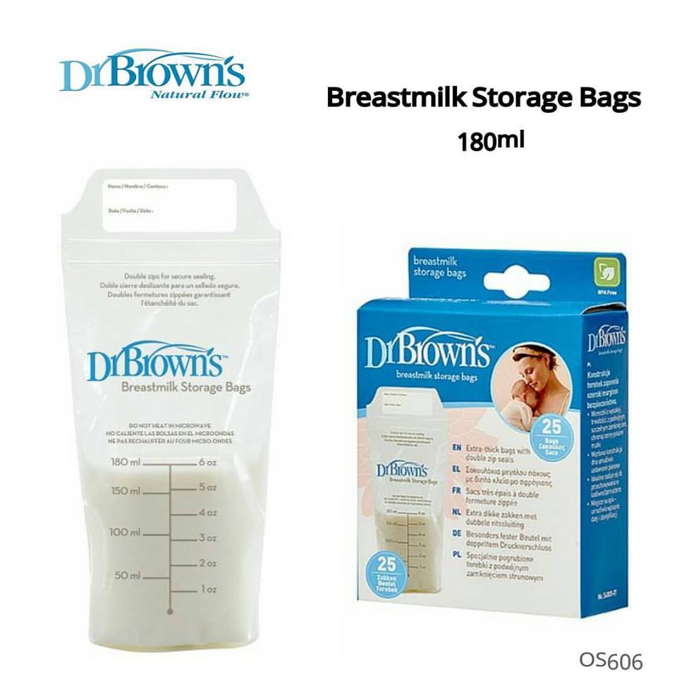 Browns 100 Piece Breastmilk Storage Bags Dr