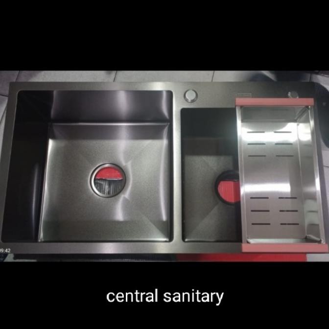 Kitchen Sink Bolzano Ori Milan 8245 Black Hitam Bak Cuci Piring Dapur Storeterupdate