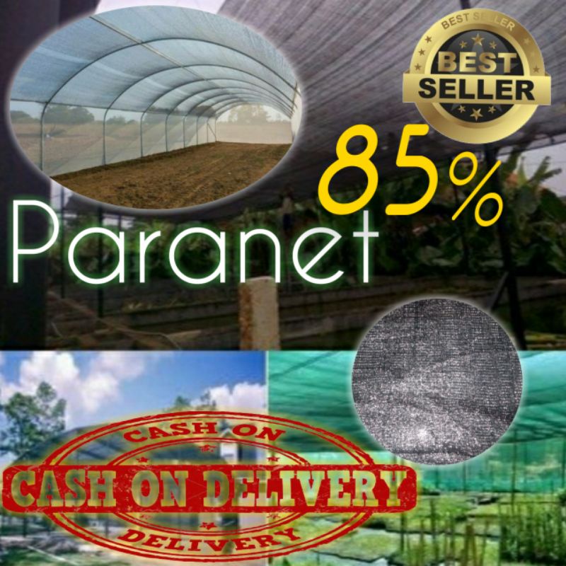 Jaring paranet 85% panjang 1 meter lebar 3 meter Ecer/meter grade a kualitas import dengan anyaman s
