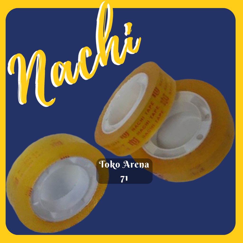 

Selotip isolasi bening tipis kecil nachi solasi kecil 12mm x 10mm