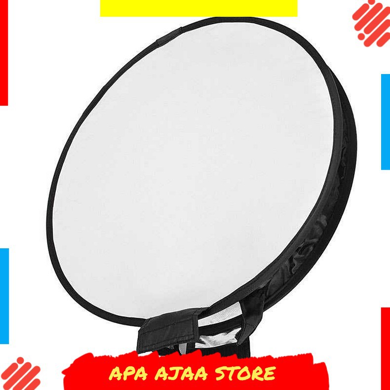 Hot Promo ! Universal Portable Round Softbox Flash Diffuser 40 cm - PU5145