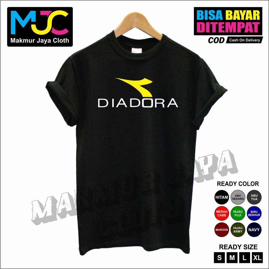 Kaos Tshirt Baju Pria Combed 30s Distro DIADORA - PREMIUM BRAND Kaos Pria Wanita Cowok Cewek Murah O