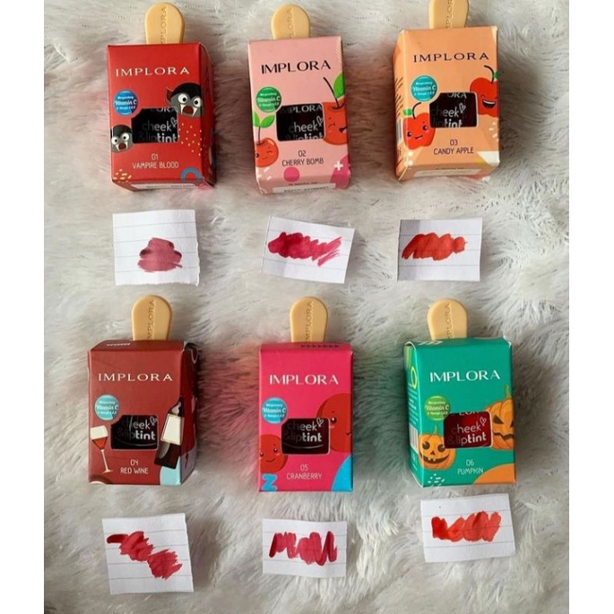 Liptin Implora check and lip tint Murah