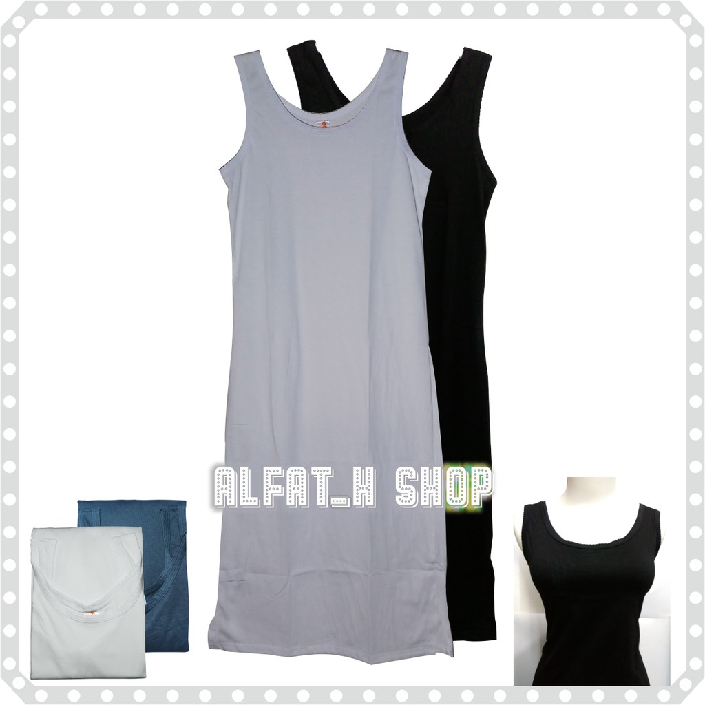 Tank Top / Daleman Wanita / Kaos dalam / Singlet Terusan Panjang Tebal Lembut