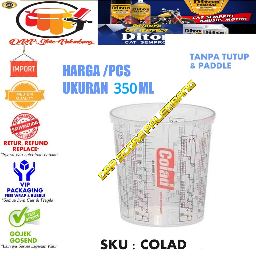 Mixing Cup Colad gelas takar 350 ml -tanpa tutup