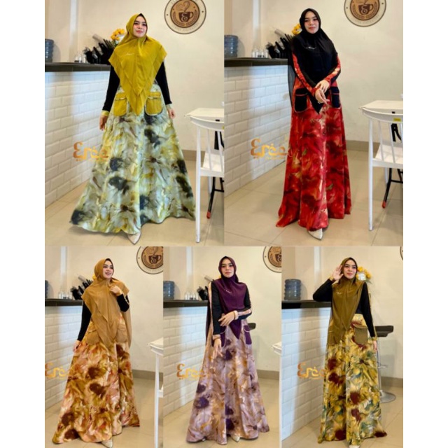DELLAVINA / LUCCIANA SERIES BY ERCE Production Gamis Syari Kekinian Syar'i Terlaris Termurah Bestsel