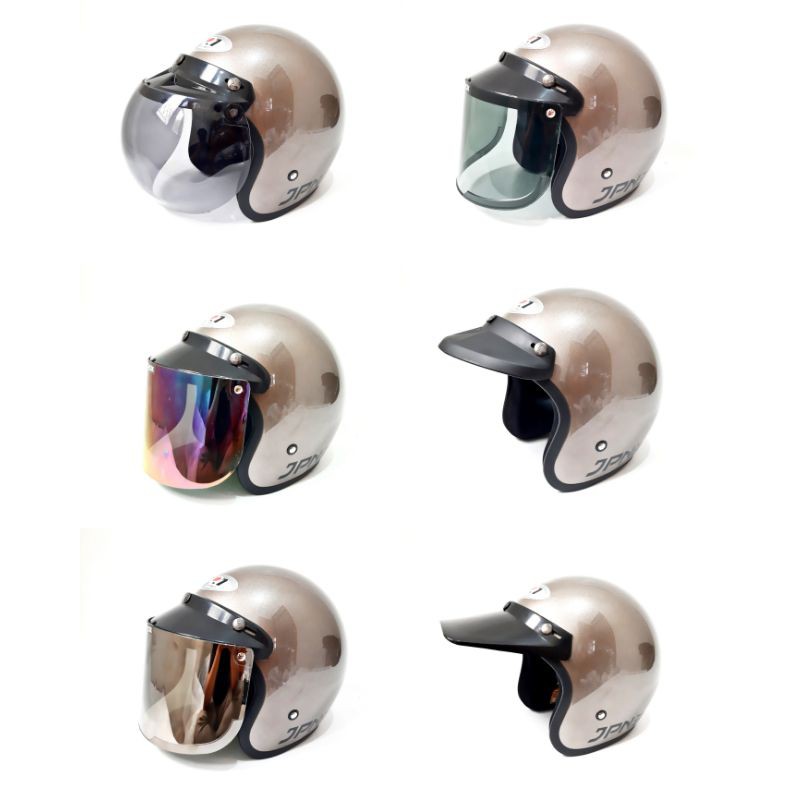 Helm Jpn Bogo Retro Abu Granito Gloss