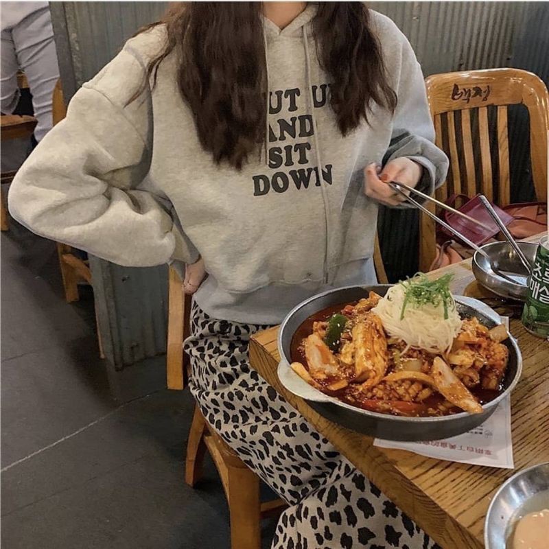 SHUT AND SIT HOODIE SWEATER WANITA PRIA TERMURAH TERLARIS'