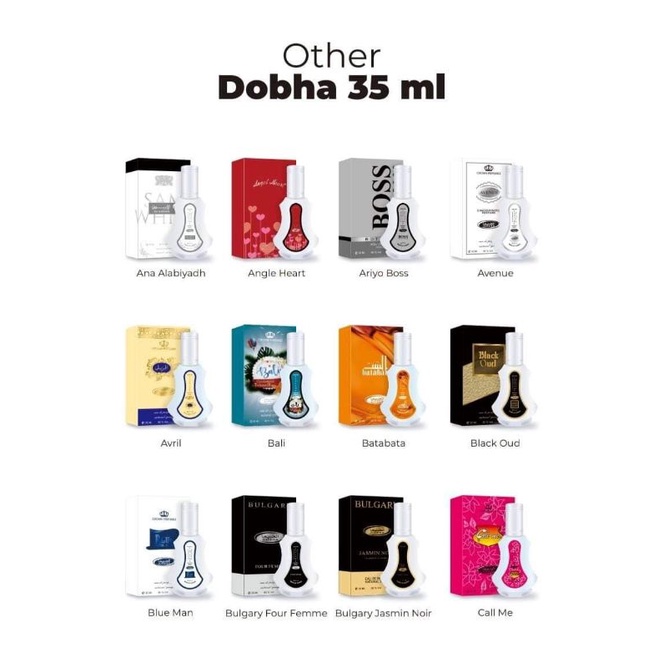 Parfum BLACK OPYUM Dobha Spray 35ml EDP Eau De Parfume