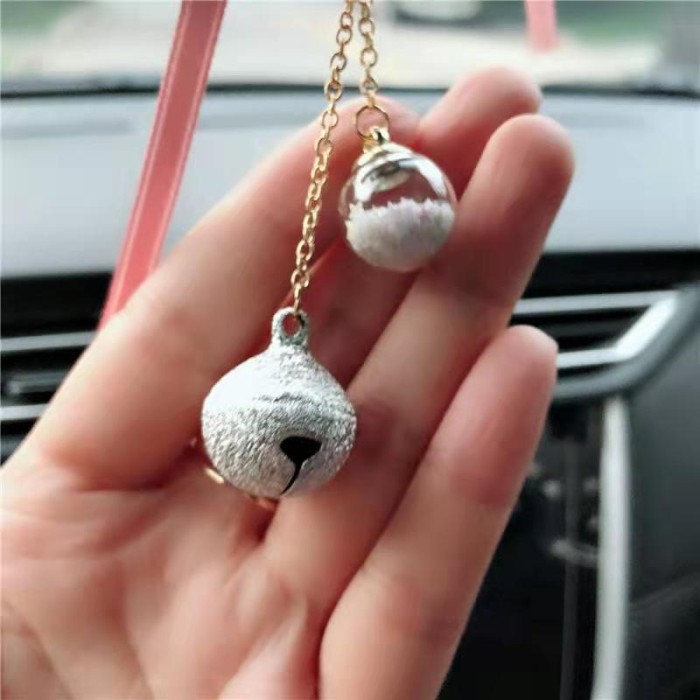 Car Pendant Angel Wings + Parfum Pewangi Gantungan Pajangan Kaca Spion Tengah Mobil