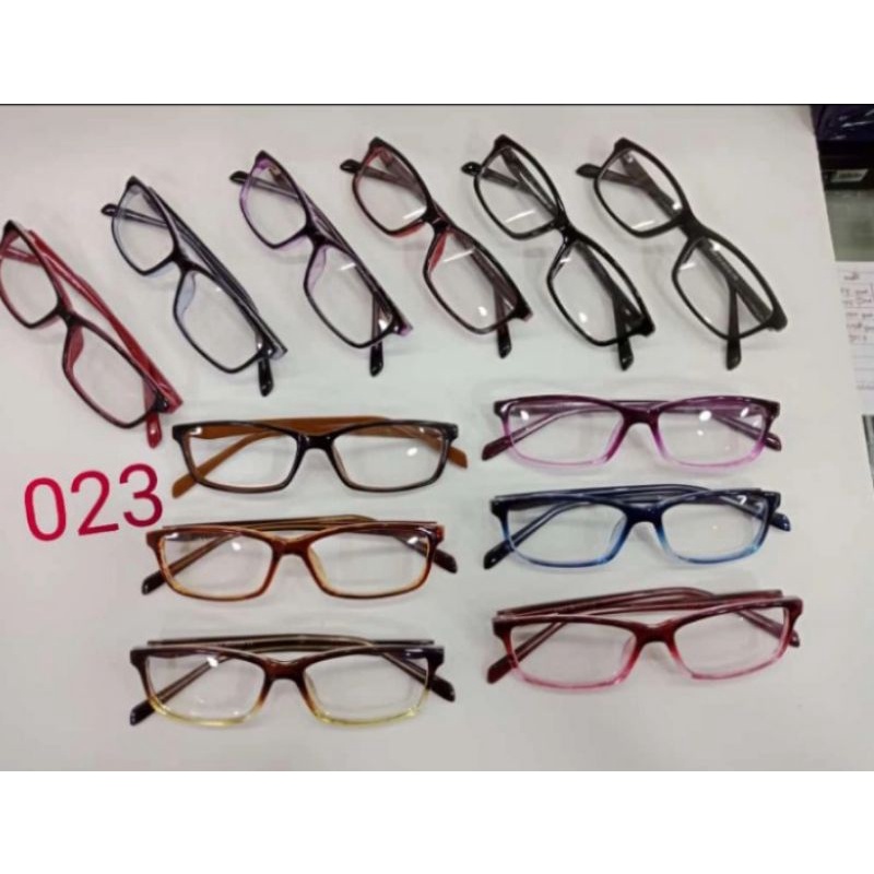 Frame kacamata kotak gagang brtulang besi cocok buat cowok (023)
