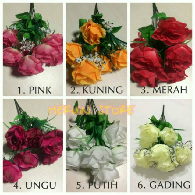 Bunga Mawar Hias K 7 Artificial Import Murah Shopee Bunga Mawar Hias K 7 Artificial Import Murah Shopee