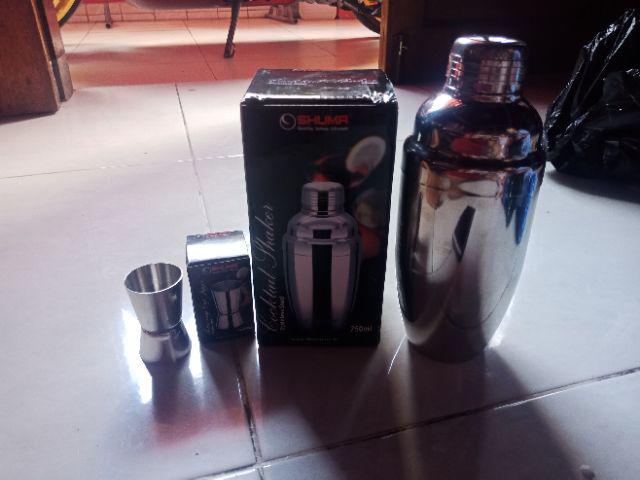 Shaker Stainless Shuma 350 / 550 / 750ml Cocktail Shaker / Pengaduk Mininuman Stainless
