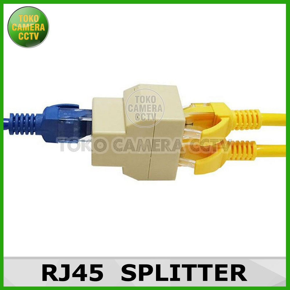 Sambungan Kabel LAN / RJ45 Coupler 2 port LAN Splitter