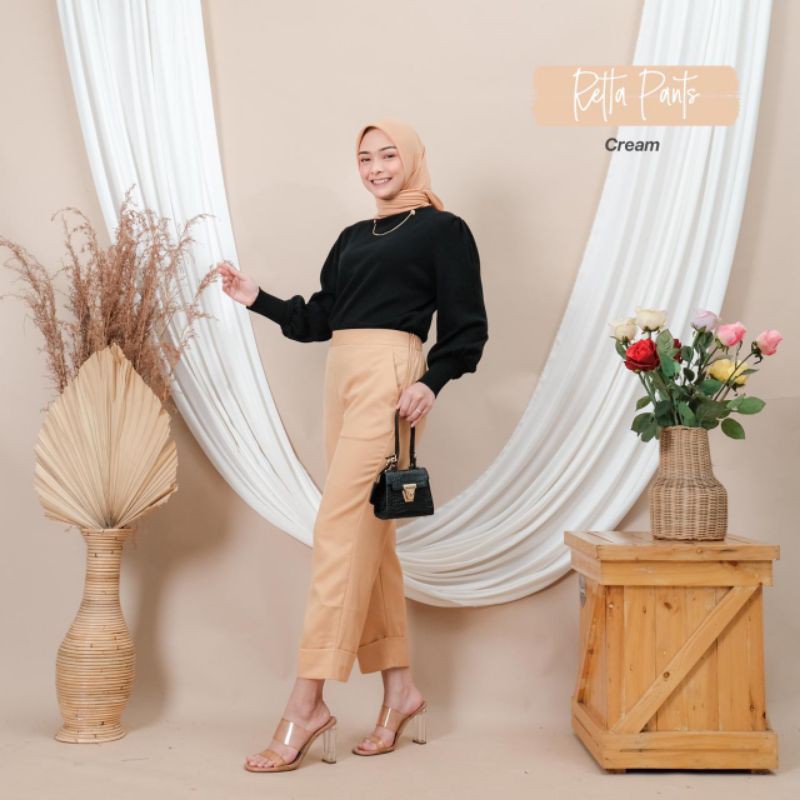 RETTA PANTS | CELANA PANJANG WANITA HIGHWAISTED