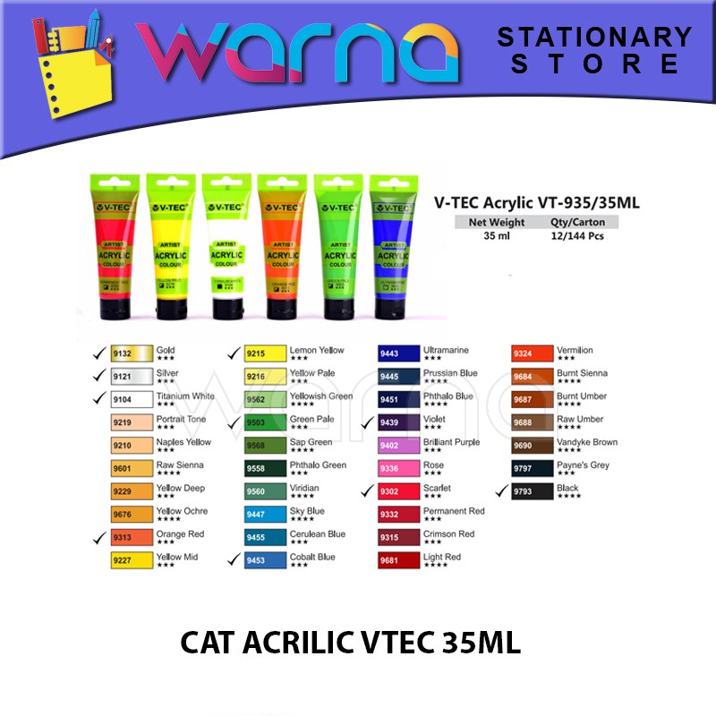 

CAT ACRILIC COLOUR VTEC 35mL