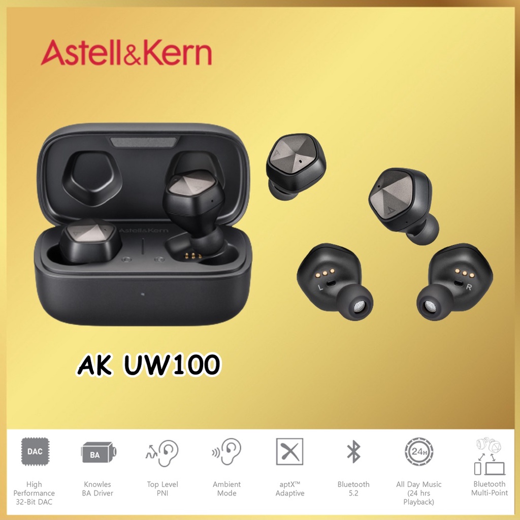 Astell &amp; Kern AK UW100 True Wireless Hi-Fi Earphone TWS Astell&amp;Kern UW 100