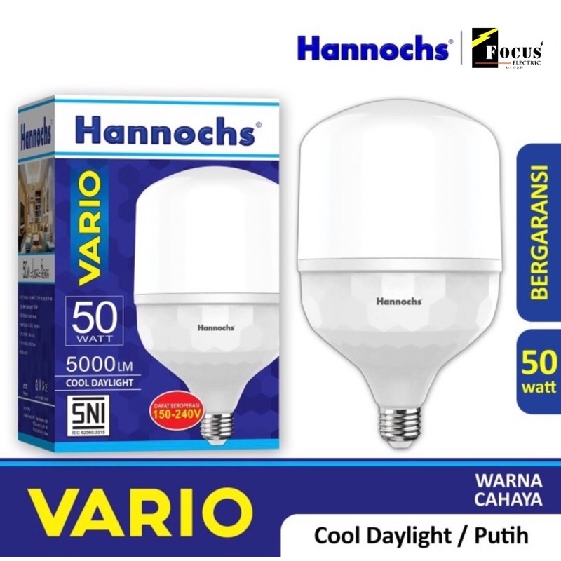 Bola Lampu Hannochs Vario 50 Watt LED