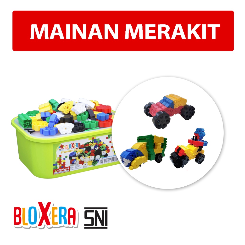 Seraphina Mainan Merakit Bloxera Bricks Edukatif Kreatif