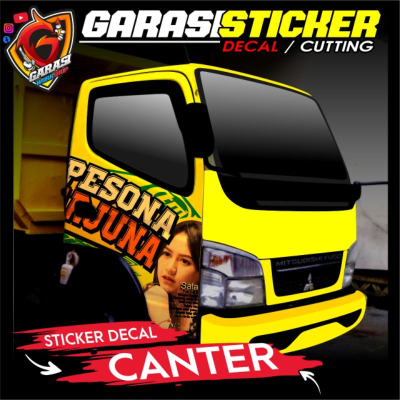 STIKER DECAL PINTU CANTER