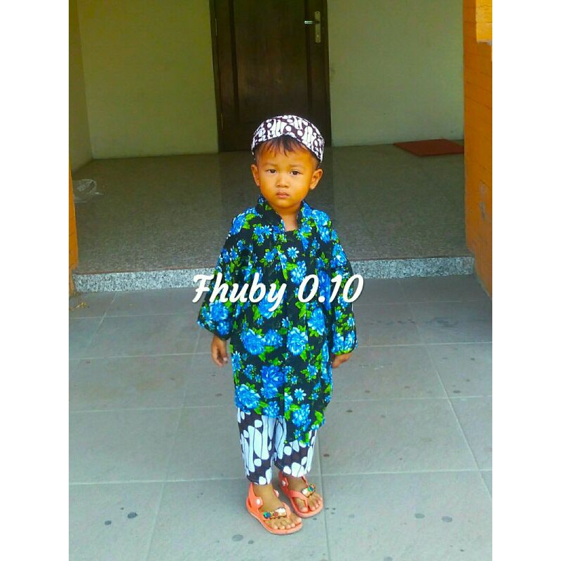 Baju Surjan Kembang Anak // Surjan Anak // Baju Adat Anak