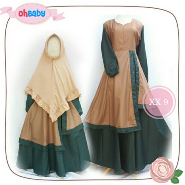 GAMIS COUPLE MOM ANAK OH BABY XX 9