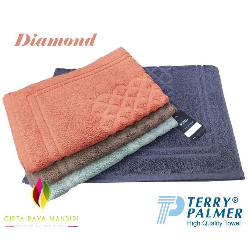 Keset Kaki Handuk Terry Palmer Premium 45x65 DIAMOND Tebal Serap