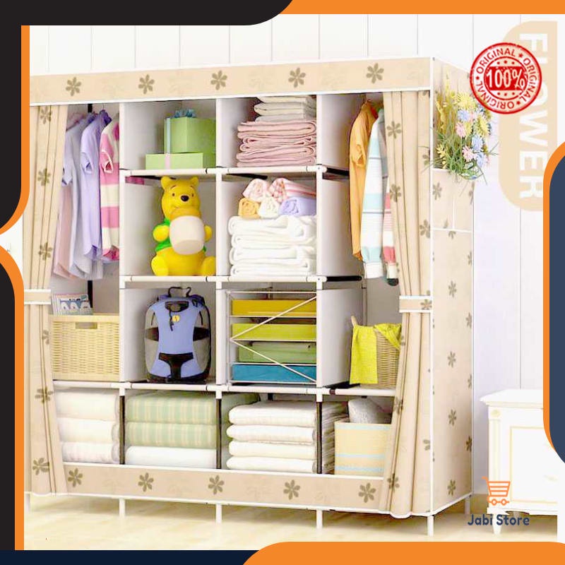 Lemari Atau Almari Baju Minimalis Gantung Pakaian Plastik Jumbo Bisa tuk Anak Bayi Bukan Kayu Jati 2