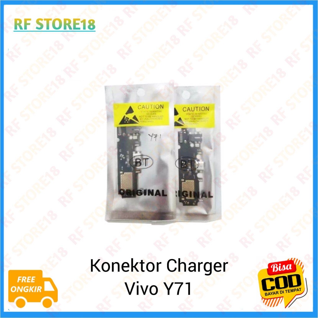 Flexible Charger Con Tc Konektor Charger Vivo Y71 Y 71 Original 100% Papan Cas Cassan Board Vivo Y71