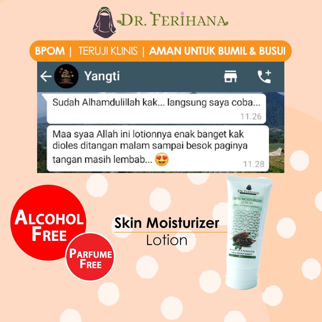 SKIN MOISTURIZER FOR HAJJ, UMRAH &amp; TRAVELING DR. FERIHANA SKINCARE