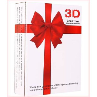  Lampu  LED Meja Tidur Hias  3D Transparan Akrilik Acrylic 3 