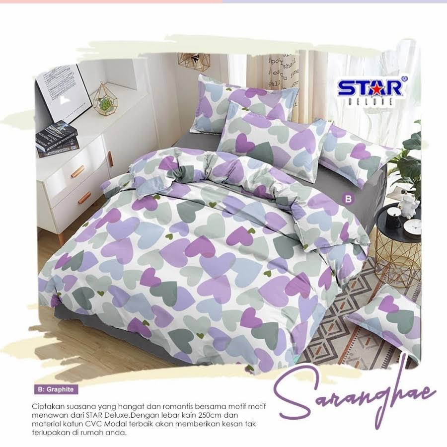 SPREI MOTIF AESTHETIC ELEGAN UKURAN 180x200/160x200/120x200/HALUS LEMBUT CANTIK