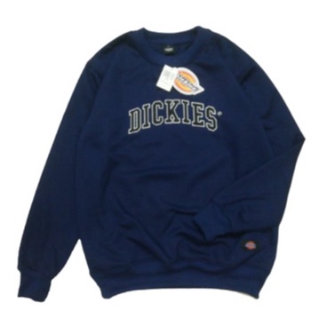 Sweater Pria/Sweatshirt Dickies Crewneck Putih Full/Sweater Pria Wanita Terbaru/Sweater Diskies/Terlaris