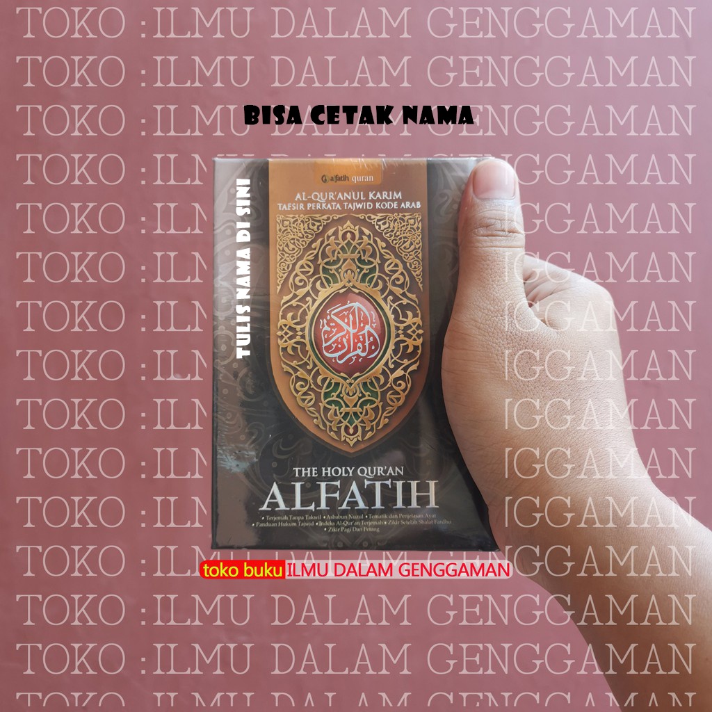 Jual Bisa Tulis Nama A Hitam Al Quran Al Fatih Tafsir Perkata Tajwid