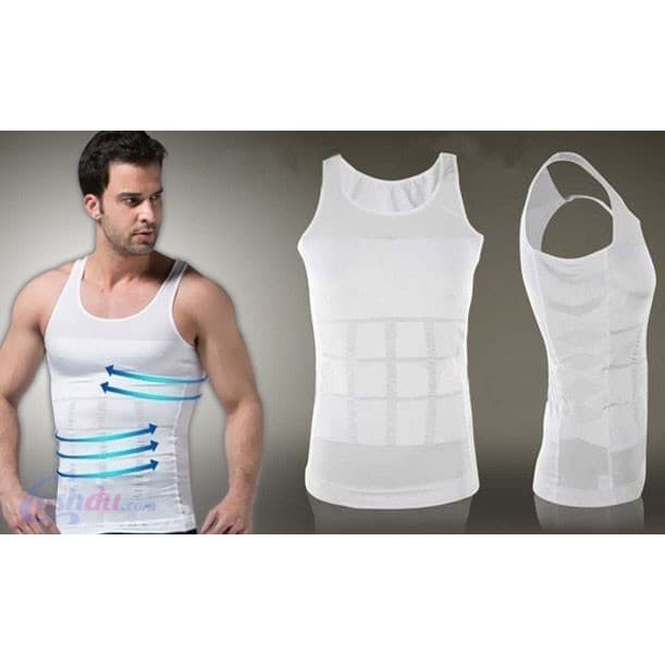 SINGLET KAOS DALAM PRIA SLIMMING SHIRT BODY SHAPING PEMBENTUK MENGURANGI PERUT BUNCIT VA130