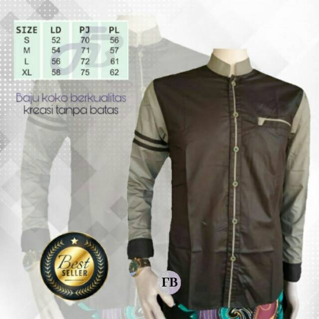 BAJU KOKO GUS AZMI KOKO PRIA MODERN SERAGAM HADROH SYUBBANUL MUSLIMIN