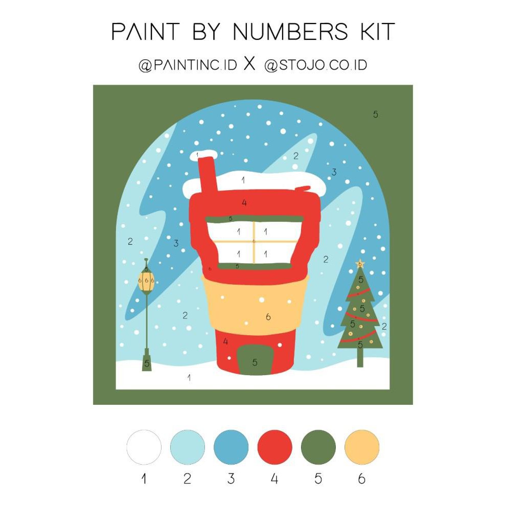 

Art / Paint By Numbers Kit: Stojo X Paintinc Id | Painting Kit | Hampers - Dengan Kuas