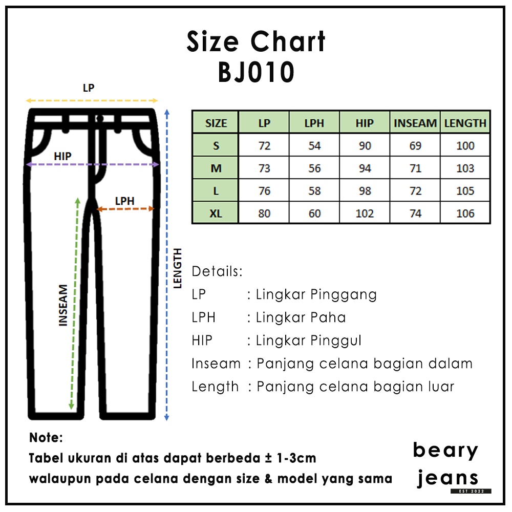 BEARYJEANS Adjustable Denim Jeans Culottes Celana Kulot Jeans Wanita Loose Leg Korean Style - BJ010