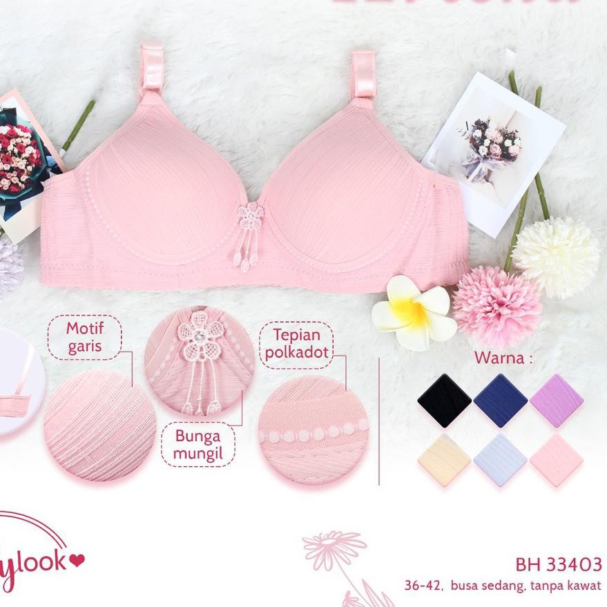 Sorex Bra 18156 &amp; 33403 Tanpa Kawat Busa Tipis 34-38