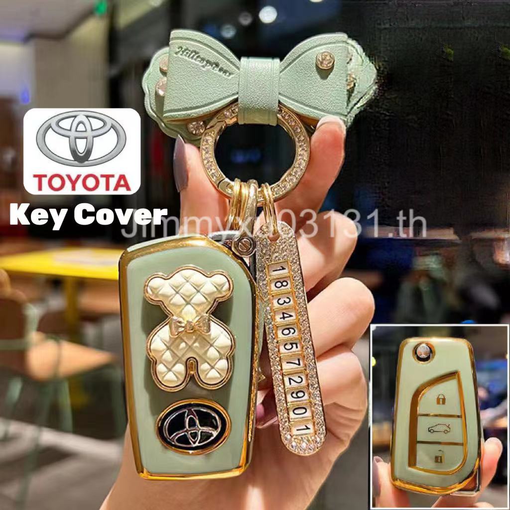 Case Kunci remote Mobil toyota camry toyota cross Bahan tpu Kualitas Tinggi