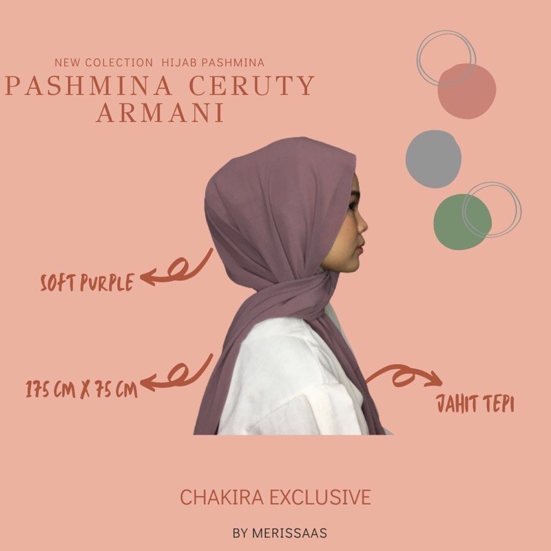 PASHMINA CERUTY BABY DOLL PREMIUM SOFT PURPLE