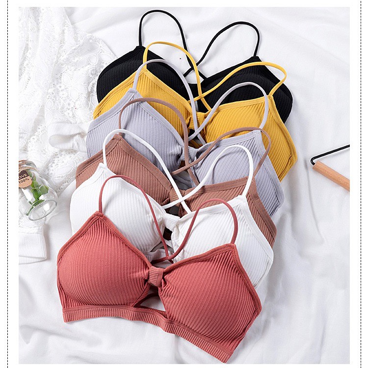 Bra Wanita Tanpa Kawat Bahan Halus BH Pakaian Dalam Bra Push Up Elastis Sexy dengan Busa