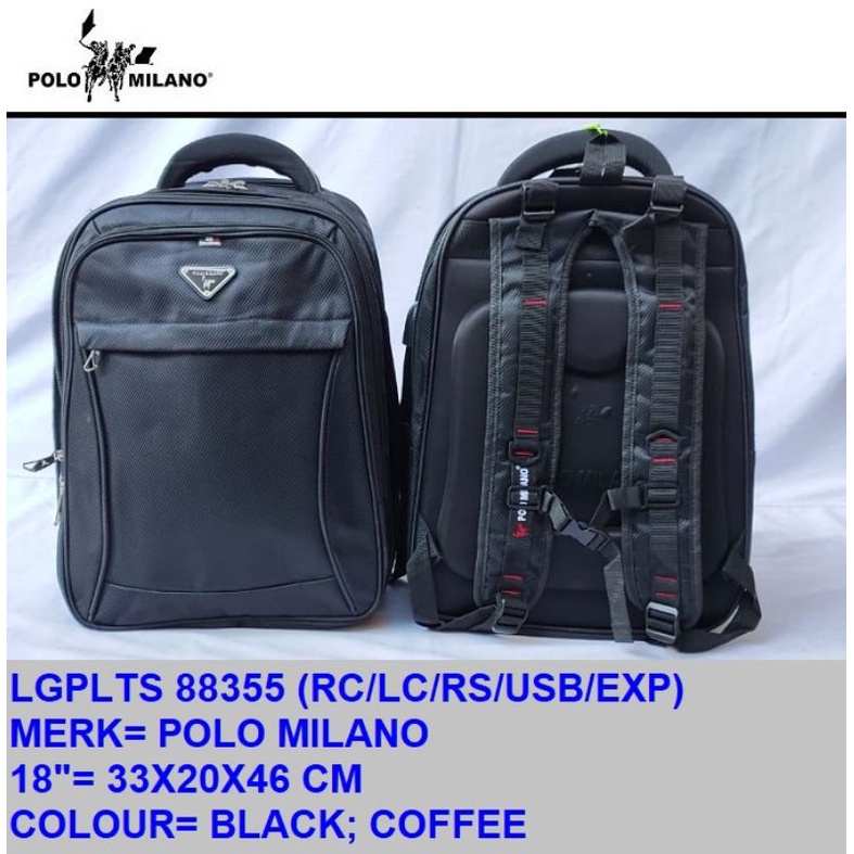 RANSEL LAPTOP USB POLO MILANO BEST SELLER TERLARIS TERMURAH