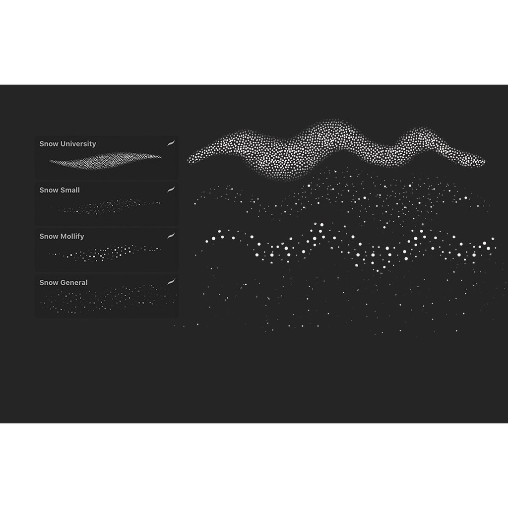 Procreate Brush - Snow Brushes for Procreate