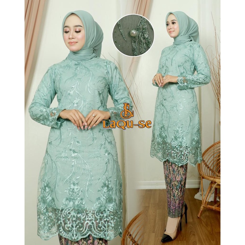 Set Tunik Mikhaila Terbaru 2022//Setelan Tunik Tille dan Rok Plisket//Baju Kebaya Termurah//Seragam Pesta/Baju kurung/set pakaian tradisional/pakaian wanita/kebaya/termurah/modern