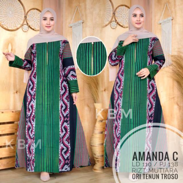 Gamis amanda ori tenun troso jepara