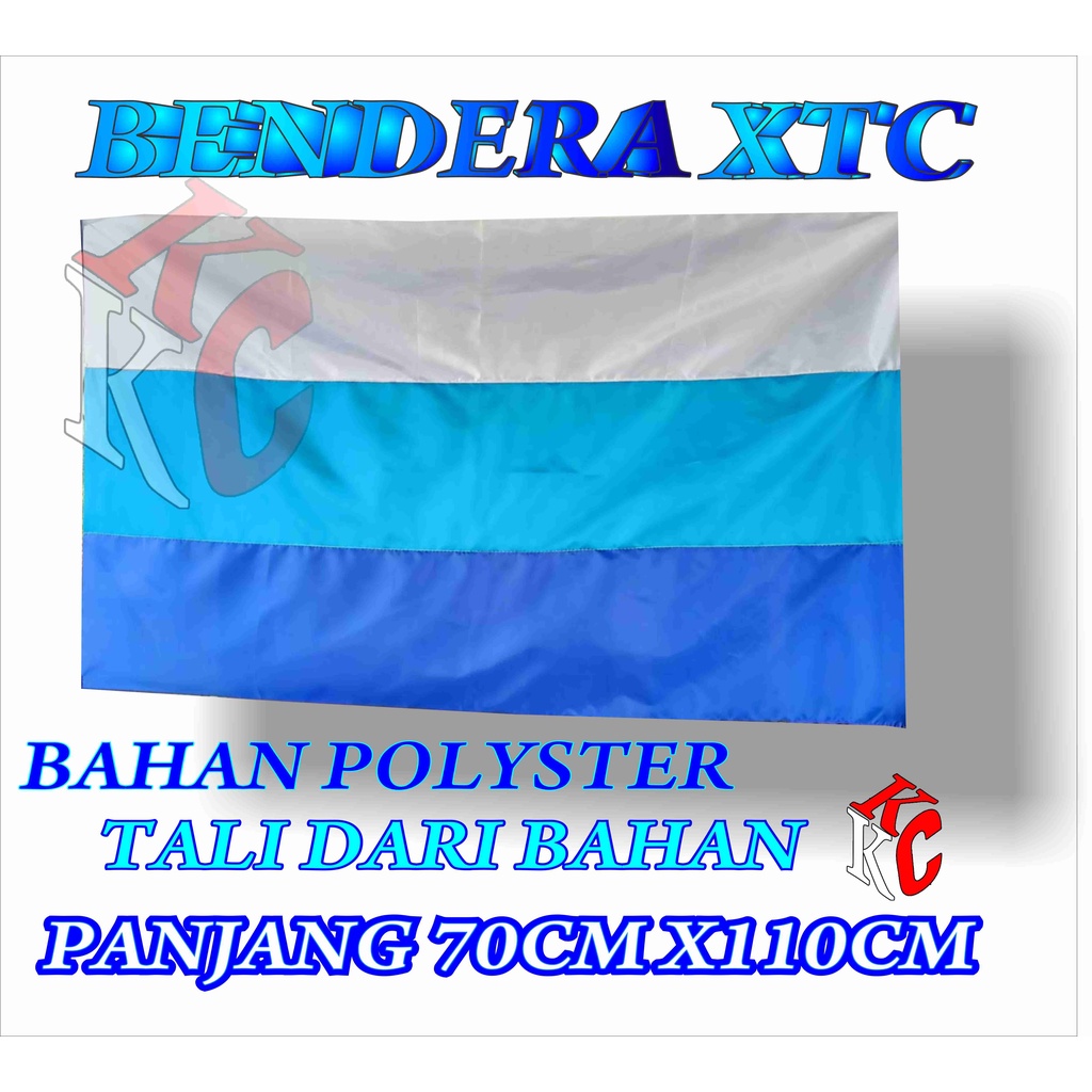 BENDERA XTC BENDERA PUTIH BIRU MUDA BIRU BENDERA