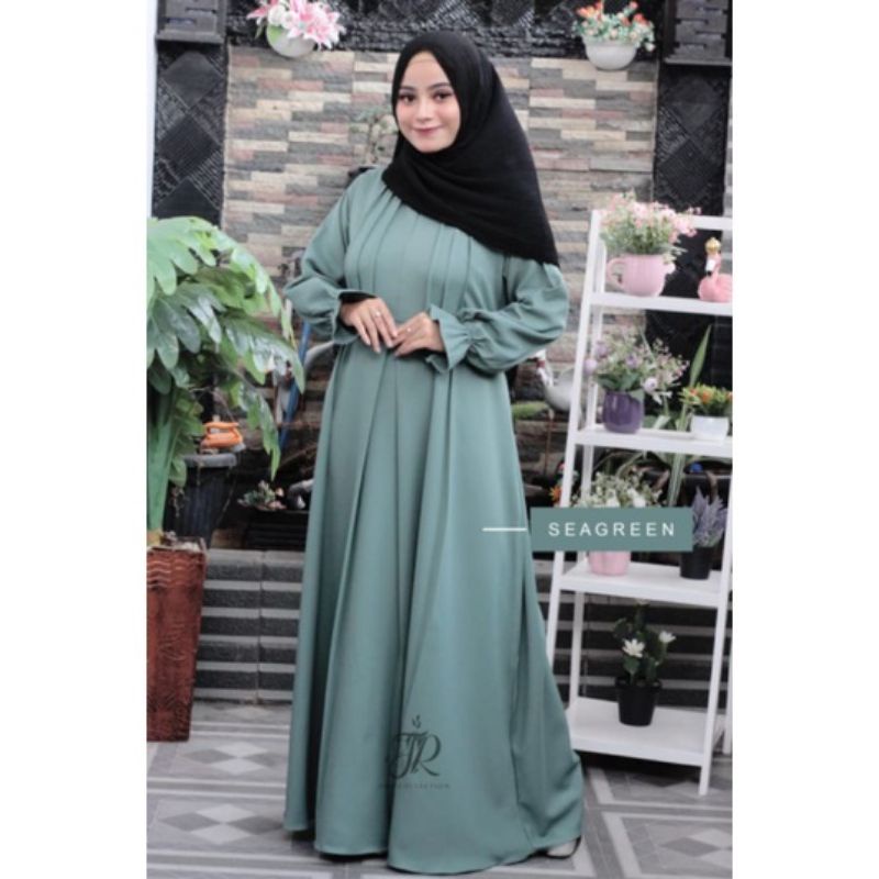 GAMIS SYAKILLA POLOS by JR ONE COLLECTION