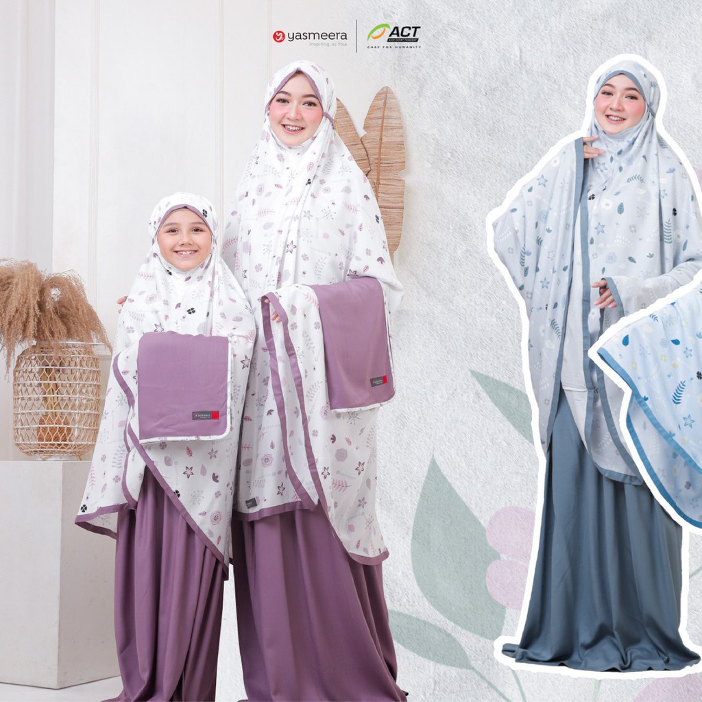 MUKENA AZMA || Prayer Set Couple Mom Dan Kids Original by Yasmeera