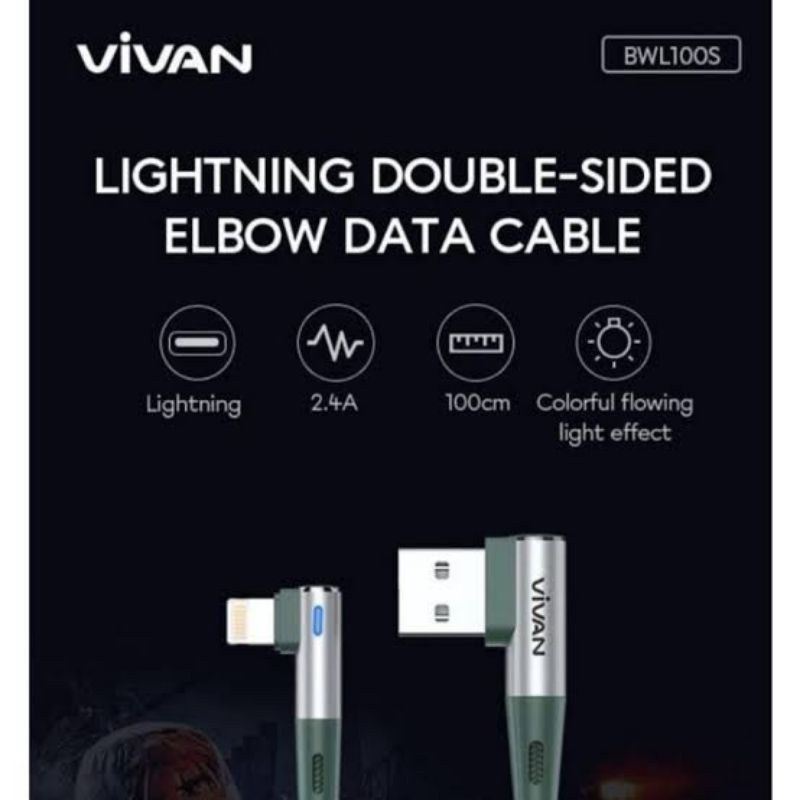 (VIVAN B-WL) KABEL DATA IPHONE GAMERS USB LIGHTNING FAST CHARGING 6 6S 6+ 6S+ 7 7+ X XR XS